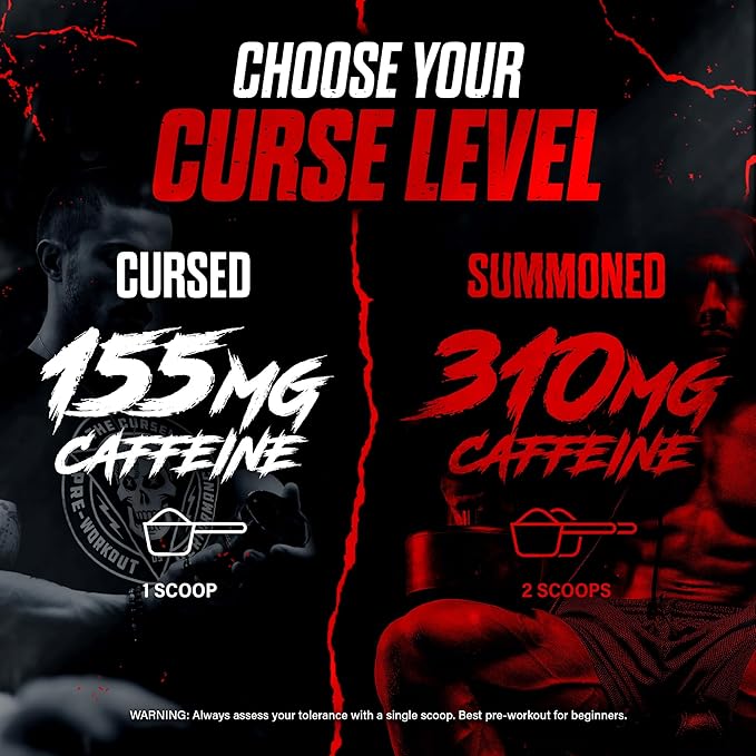 JNX SPORTS The Curse! Sweet Melon Pre Workout Powder with Creatine – Extreme Energy Preworkout for Men &amp Women – 50 Servings – L Citrulline Beta Alanine &amp Caffeine for Pump Strength &amp Fo