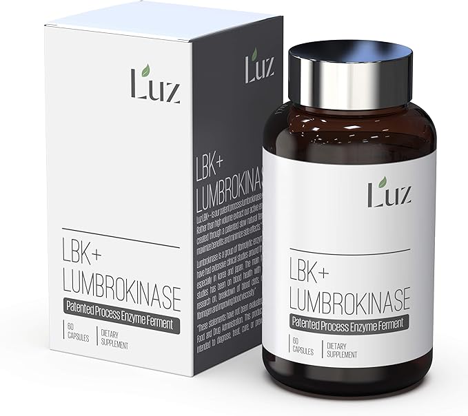 Luz LBK+ Lumbrokinase - Patented Process - 60 Capsules