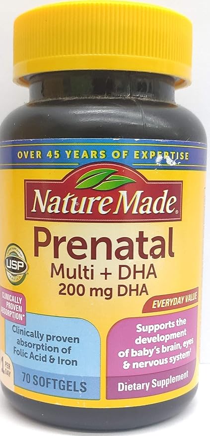 Nature Made Prenatal Multi + DHA 70 softgels