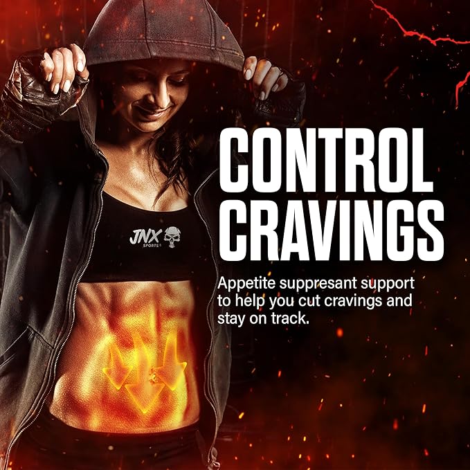 JNX SPORTS The Omen! Thermogenic Fat Burner – Fat Burner for Men &amp Women with Acetyl-L-Carnitine | Appetite Suppressant &amp Weight Loss Supplement | 100 Capsules