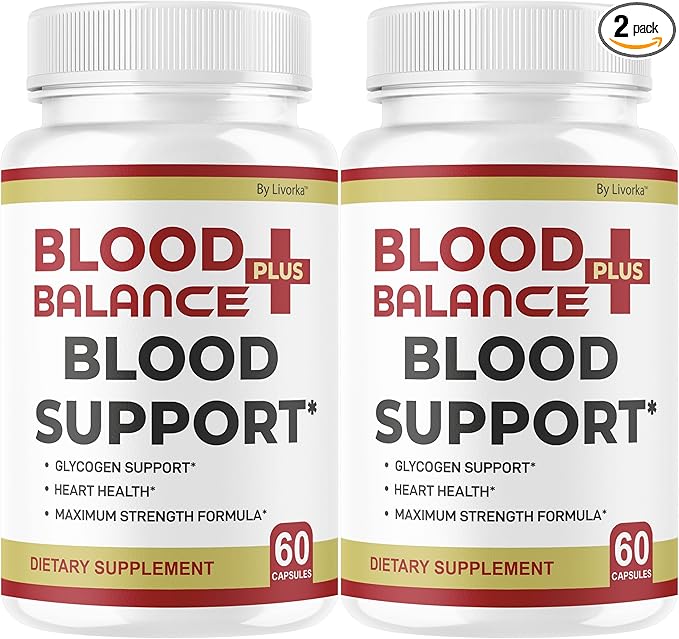 (2 Pack) BloodBalance Plus Capsules - Official BloodBalance Plus Support Supplement Premium Pills All Natural Advanced Formula Multivitamin for Overall Health &amp Wellness 120 Capsules for 2 Months