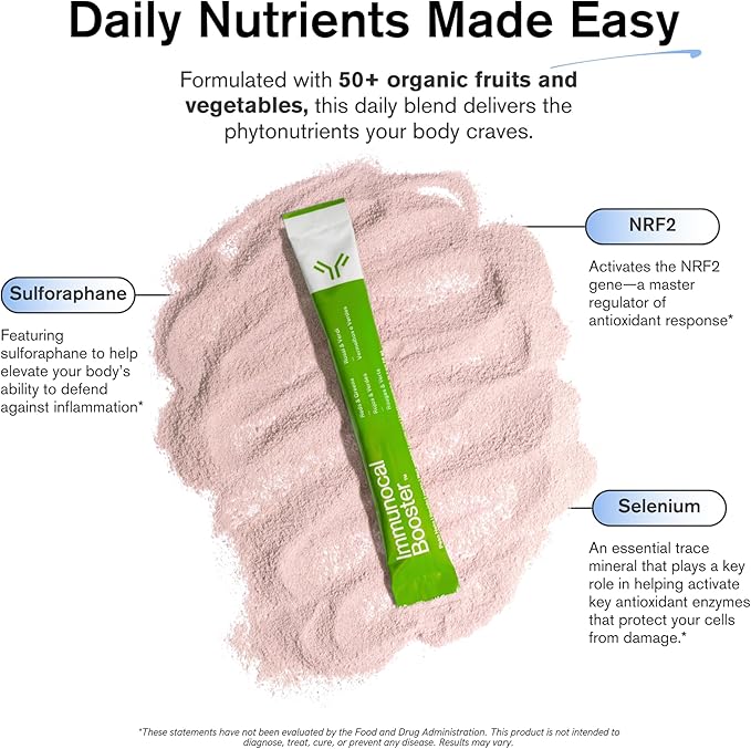 Immunocal Booster – Superfood Antioxidant Blend with 50+ Fruits &amp Vegetables – Supports Immune Health Cellular Defense &amp Daily Wellness (Nrf2) – Sugar-Free Gluten-Free – 30 Servings