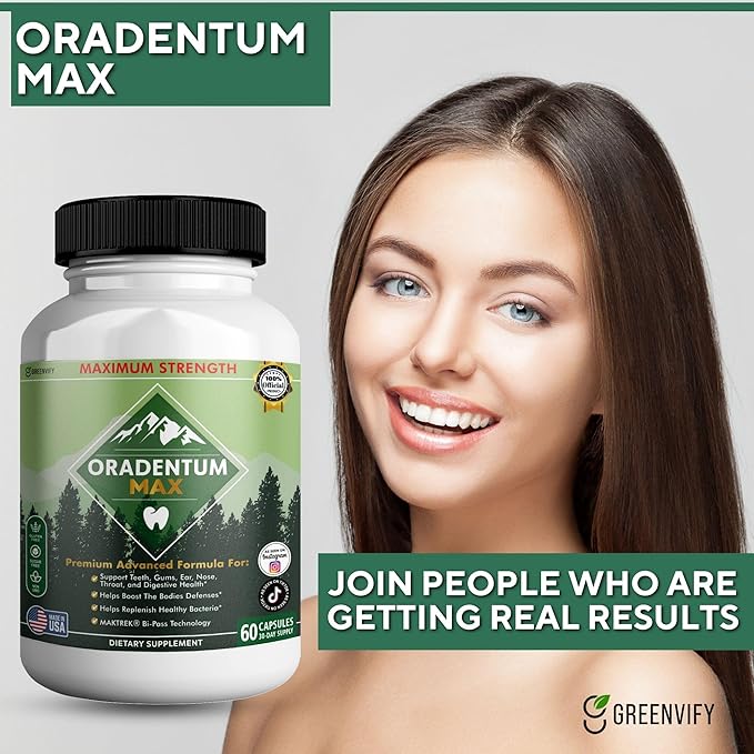 Oradentum Max Probiotic Supplement 40 Billion CFU 60 Capsules 30 Day Supply (5)