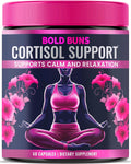 Cortisol Support for Women - Stress &amp Mood Balance Supplement with Sensoril® Ashwagandha Magnolia Bark L-Theanine &amp Phosphatidylserine - Supports Calm Focus &amp Sleep Quality (60 Vegan Ca