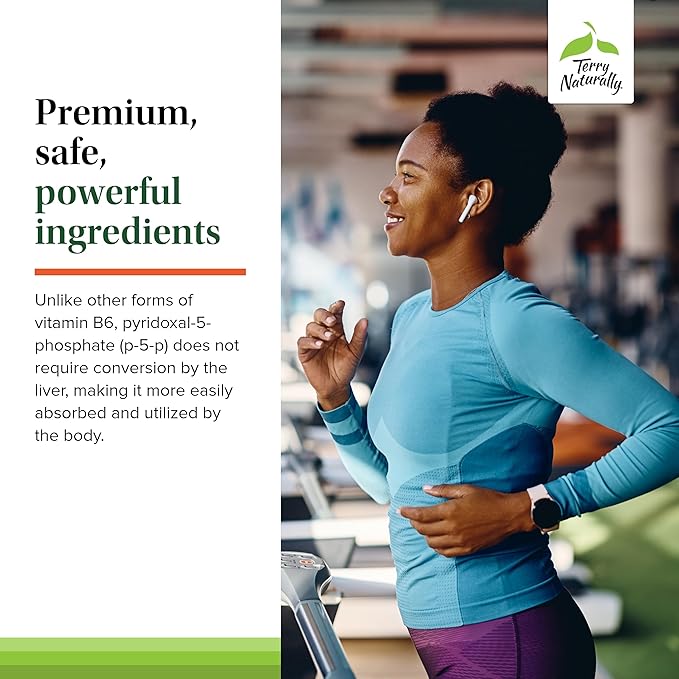 Terry Naturally BioActive Vitamin B - Aid Heart Health with Bioactive B Vitamins - Supplement with Folate &amp Calcium - B Complex Vitamin to Aid Nervous System Function - 60 Capsules