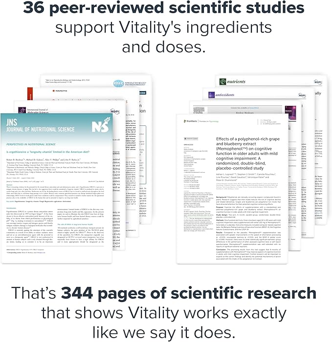 LEGION Vitality – Natural Wellness Supplement w/BlueBoreal Rhodiola Rosea Co-Q10 &amp L-Ergothioneine –30 SVG