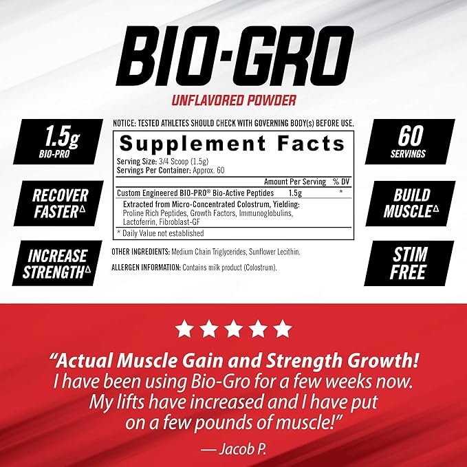 iSatori Bio-GRO Protein Synthesis Amplifier - Unflavored (60 Servings) &amp iSatori Amino-GRO BCAA Powder - Blue Razz Snow Cone (30 Servings)