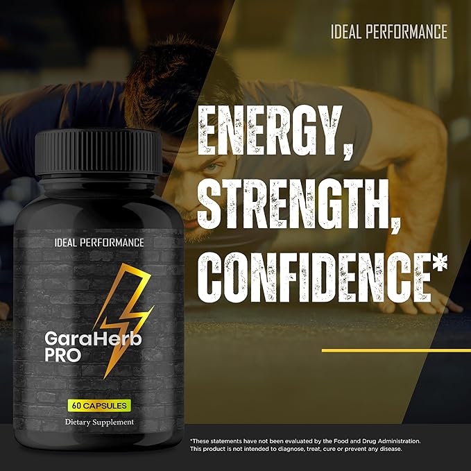 Garaherb Male Supplement Official Garaherb Capsulas - Maximum Strength All Natural Formula for Energy Stamina &amp Performance Advanced Formula Garaherb Supplement for Men Reviews (5 Pack)