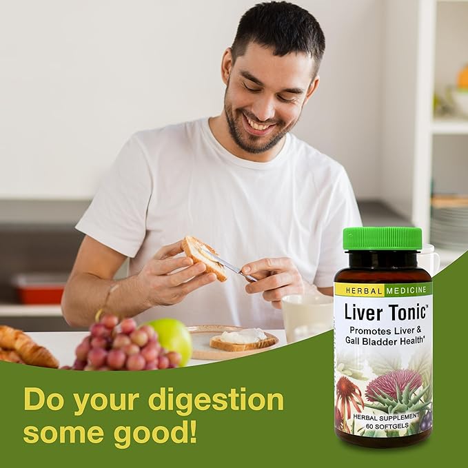 Herbs Etc. Liver Tonic - Gallbladder Health Supplement with Herbal Formula - Aid Overall Liver Health with Milk Thistle Schisandra &amp Oregon Grape - Support a Healthy Liver - 60 Softgels