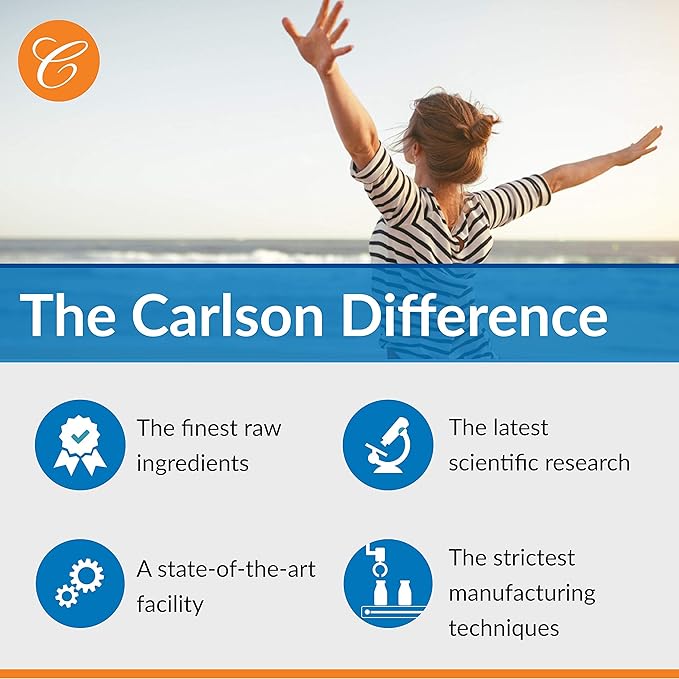 Carlson - Elite Omega-3 Plus D &amp K 700 mg Omega-3s + D3 &amp K2 Function Bone Health &amp Immune Support Lemon 60 Softgels