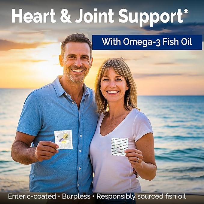 Daily Vitamin Packs for Men &amp Women – Immune Energy &amp Heart Support with Vitamin D3 Omega-3 Probiotics Methyl B12 &amp Vitamin C – Multivitamin with Lutein – Planet 3 Vitamin Packs 30 Pa
