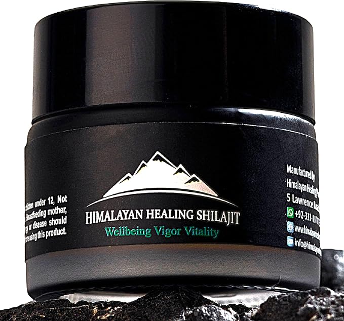 Shilajit Pure Himalayan Organic Shilajit Resin | Natural Shilajit Resin | 100% Shilajit 85+ Trace Minerals for Focus Energy &amp Immunity | 10 Grams