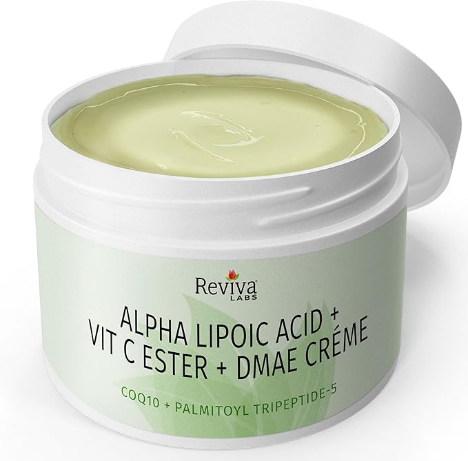 Reviva Labs Alpha Lipoic Acid Vitamin C Ester and DMAE Cream -- 2 oz
