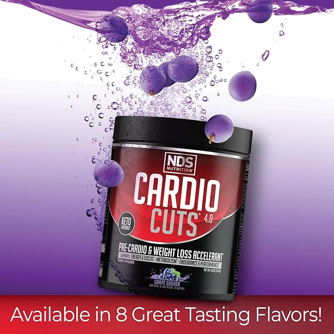 NDS Nutrition Cardio Cuts 4.0 - Grape Gusher20 servings (Pack of 1)
