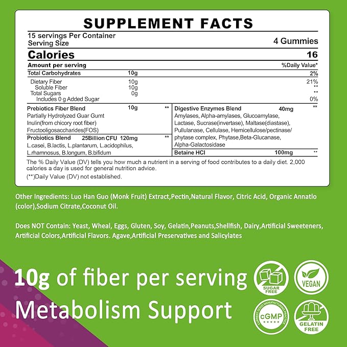 Fiber Vegan Omega-3 1000mg + Turmeric Gummies
