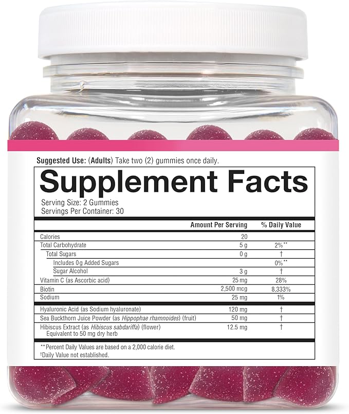 Youtheory Complete Beauty Gummies Watermelon Flavor Featuring hyaluronic Acid biotin &amp Vitamin C 60 Vegetarian Gummies