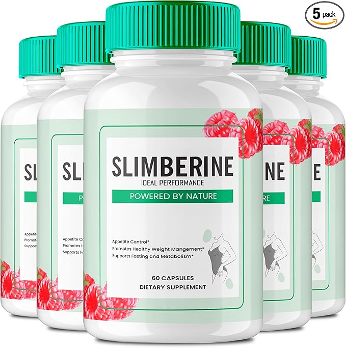 Slimberine Keto Capsules Slimberine Advanced Formula Pills - Maximum Strength Slimberine All Natural Keto Pills Slimberine Capsules Slimberine Official Formula Pills Reviews (5 Pack)
