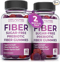 Atlantis Nutrition Sugar Free Fiber Gummies for Adults - 5G Fiber Supplement Formulated with 5.4G Prebiotic Digestive Blend/Serving - Supports Gut Health &amp Healthy Digestion - 2-Pack 120 Gummies