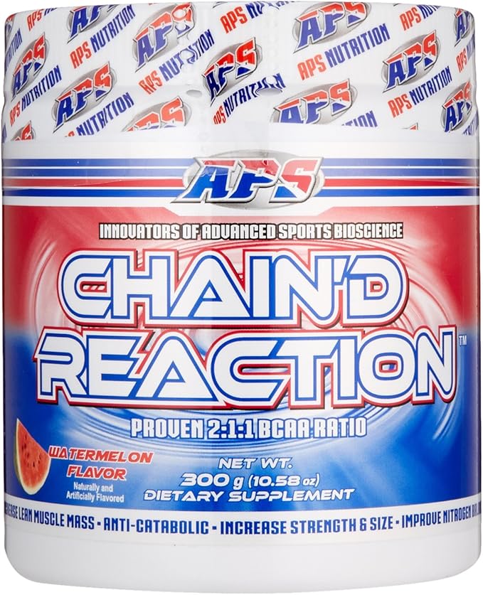 Chain'd Reaction - The Ultimate BCAA Amino Acid Recovery Aid for Muscle Growth Watermelon 300 Gram