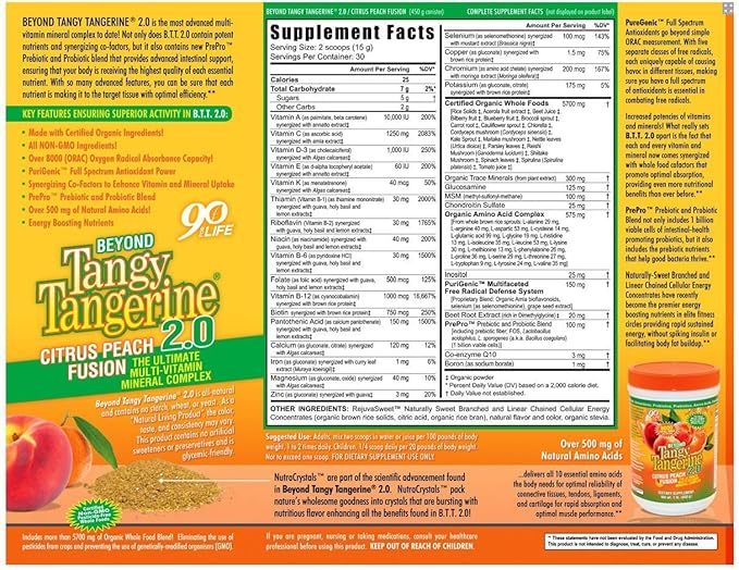 Beyond Tangy Tangerine 2.0 Citrus Peach Infusion Canister 3-Pack by Youngevity