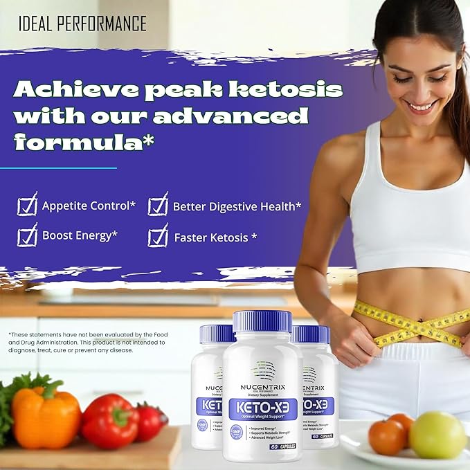 Nucentrix Keto Capsules Nucentrix Advanced Formula Supplement Pills - Maximum Strength Nucen Trix Health and Wellness Capsules All Natural Keto Pills Nucen Trix Keto Reviews (60 Capsules)