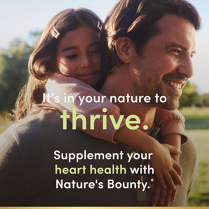 Nature's Bounty CoQ10 Supports Heart Health 100mg Plus L-Carnitine 60 Softgels (Pack of 2)