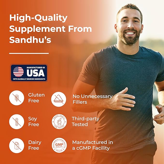 Sandhu's Resveratrol &amp Quercetin Capsules | Supports Immune Digestive &amp Gut Health