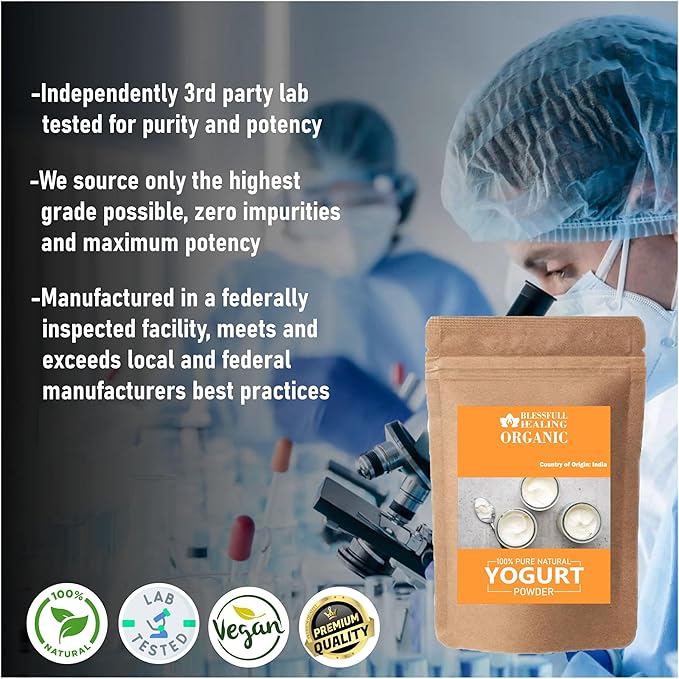 Organic Yogurt Powder 100% Pure Natural 200 Gram / 7.05 oz