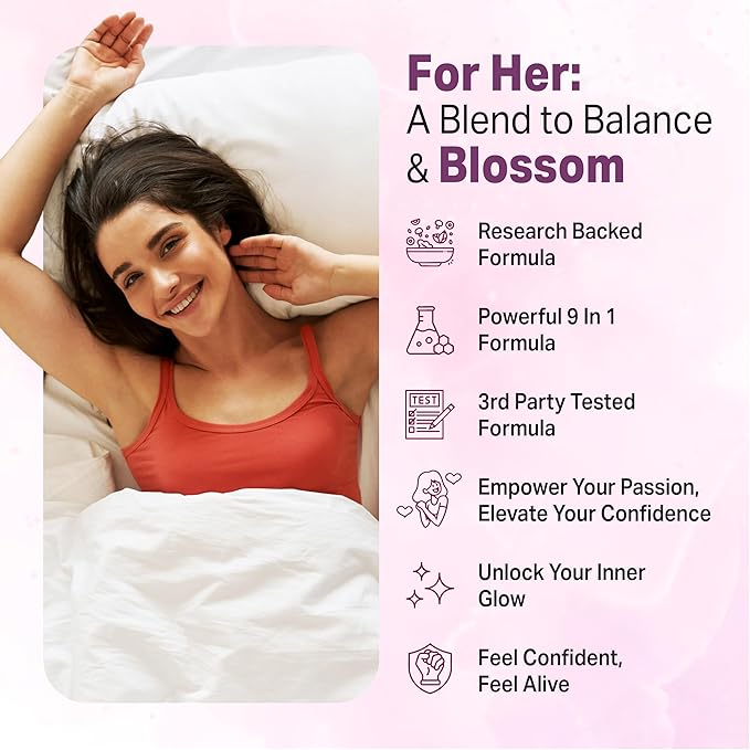 Libido for HER - Libido Booster for Women to Boost Desire Intimacy Lust - 3rd Party Tested Supplement to Support Women's Health Energy Assist | 3rd Party Tested Supplement - 60 Capsules