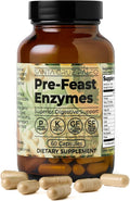 Santa Cruz Paleo Pre-Feast Digestive Enzymes Supplement Multi Enzyme for Women and Men Fiber Supplement for Gut Health &amp Digestive Health Gluten Free Keto Paleo Sugar Free 60 Capsules