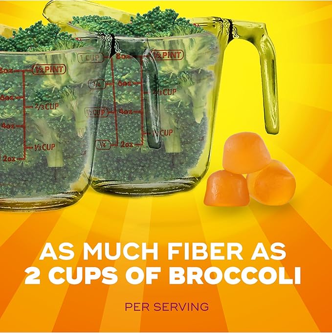 Metamucil Fiber Gummies for Adults No Sugar Added Orange Flavor 5g Prebiotic Plant Based Fiber Supplement Blend 120 Count
