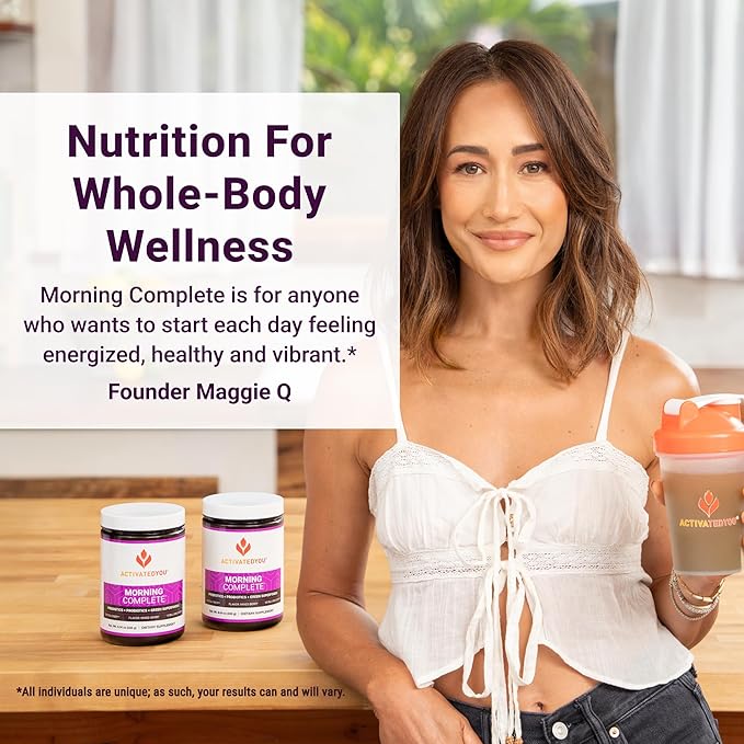 ActivatedYou Morning Complete Super Greens Powder Drink Mix - Gut Health Boost with Prebiotics Probiotics &amp Antioxidants - 10 Billion CFUs Mixed Berry Flavor Greens Superfood Powder - 30 Day Su