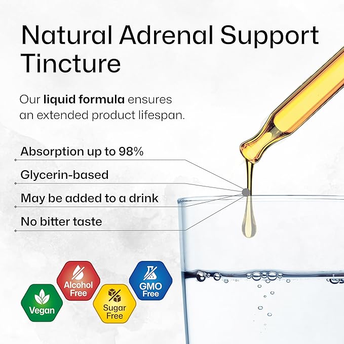 BIO KRAUTER Adrenal Support Tincture 4 Fl. Oz. &amp Dozen Mushroom Tincture 4 Fl. Oz.