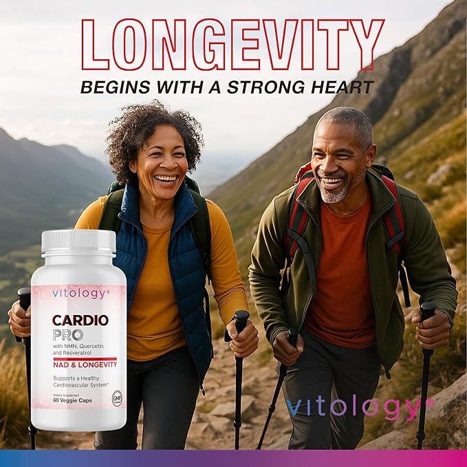 N.A.D.+ Longevity – Cardiovascular Support Supplement with NMN NR Resveratrol Fisetin Quercetin TMG &amp Apigenin – Promote Healthy Heart Function &amp N.A.D.+ Levels – 60 Veggie Capsules