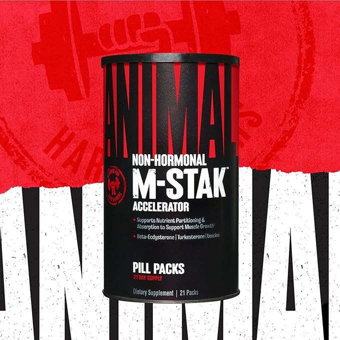 Animal Omega Omega 3 &amp 6 Supplement 30 Day Pack M-Stak Non-Hormonal Hard Gainers Muscle Building Stack 21 Count
