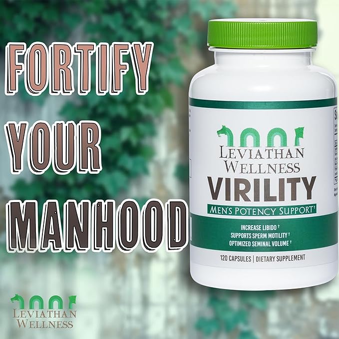 Virility - Men's Potency Support | Zinc (10 mg) Sunflower Lecithin (1200 mg) Celery Extract (1000mg) Maca Root (250 mg) | 120 Capsules 30 Servings | Made in The USA