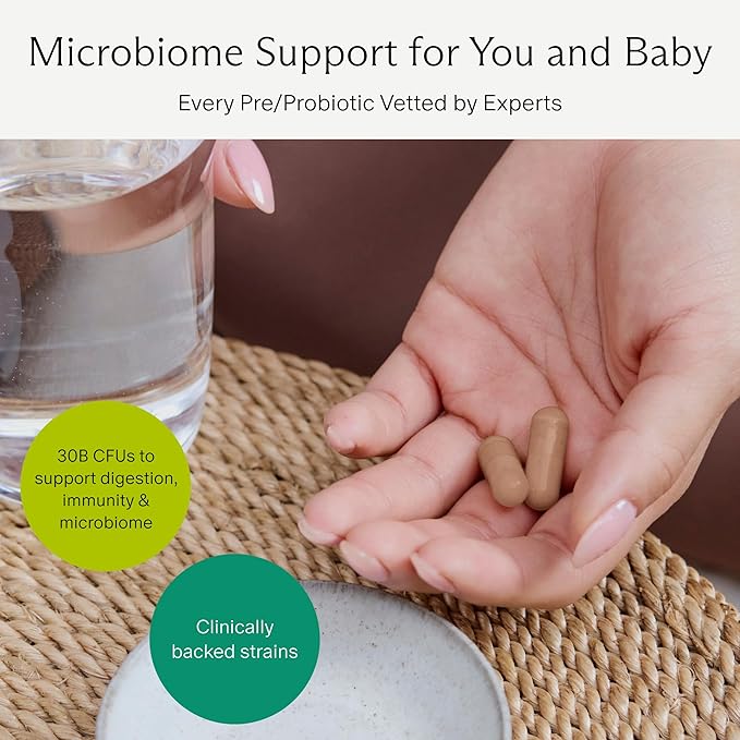 Needed. Expertly-Formulated &amp Tested Prebiotic &amp Probiotic for Prenatal Pregnancy Breastfeeding &amp Postpartum | Balance Mood Boost Immunity Healthy Microbiome for Mother &amp Baby | 6