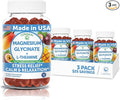 Lunakai USA Made Magnesium Glycinate Gummies with L-Theanine for Kids &amp Adults – 420mg Magnesium Supplement for Calm Sleep &amp Stress Support - 3 Pack