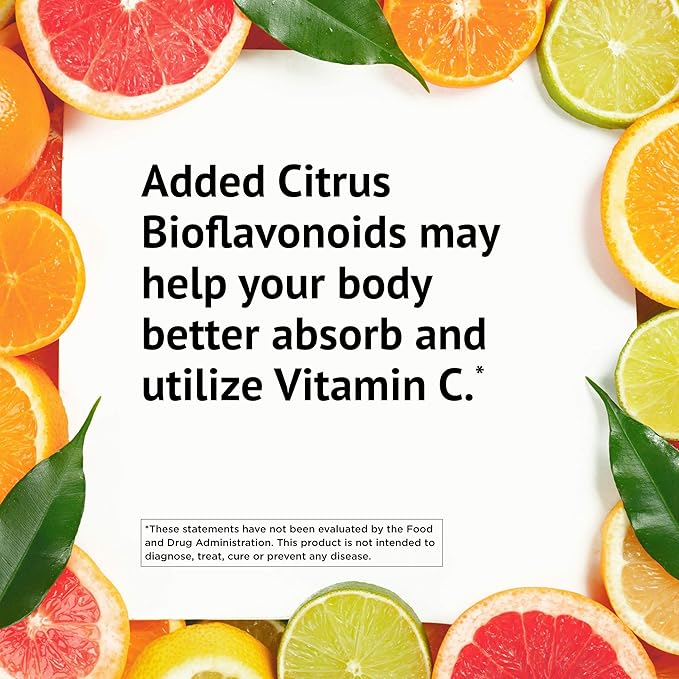 American Health Ester-C 1000 mg with Bioflavonoids Capsules 24Hour Immune Support Gentle on Stomach NonAcidic Vitamin C NonGMO Gluten-Free Servings Citrus 105 Count