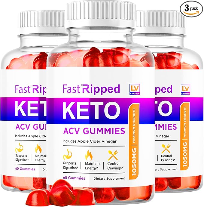 (3 Pack) Fast Ripped Keto ACV Gummies Advanced Weight Loss Fast Ripped Weight Loss Gummies Keto+ACV Keto ACV Gummies Ripped Keto Fast Ripped Keto Fast Ripped Keto + ACV Gummies 1050mg 3 Months
