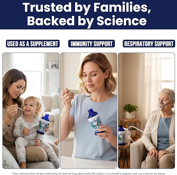 Optivida Colloidal Silver Liquid - 10 PPM Liquid Silver Immune Support Pure Nano Silver Hydrosol Liquid for Family Wellness - Natural Silver Water for Adults &amp Kids Non-GMO 3rd Party Tested - 1