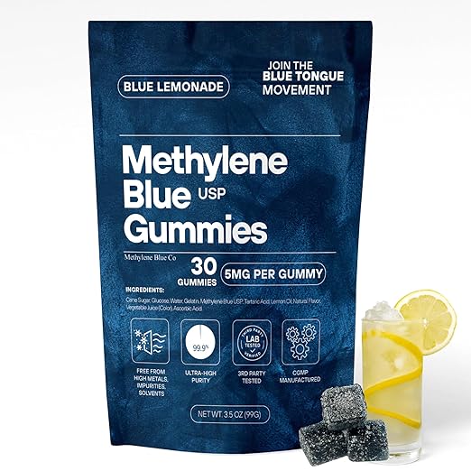 Methylene Blue 5mg 30ct The First of its Kind 3rd Party Tested No Heavy Metals USP - Proud American Company