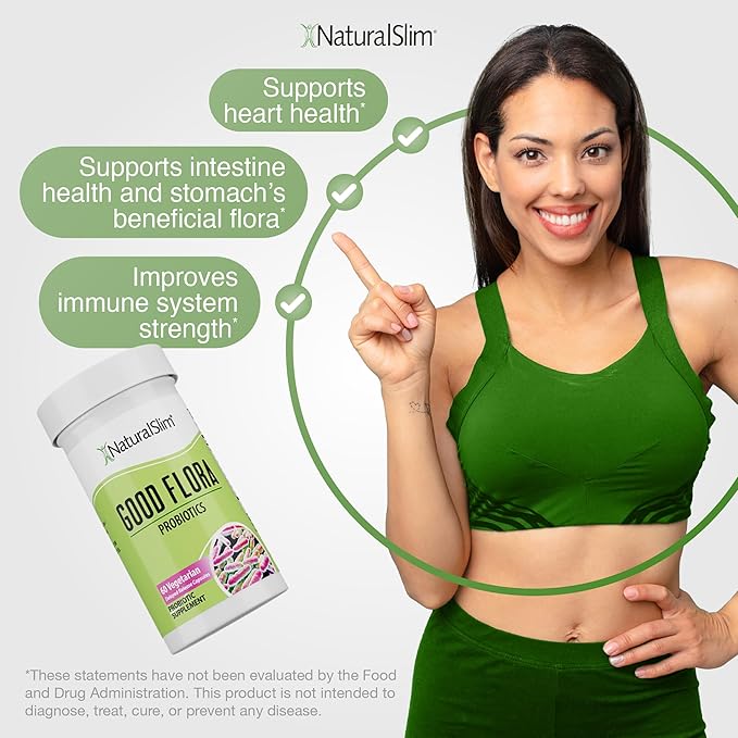 NaturalSlim Digestive Health Bundle – Good Flora &amp Helpzymes - Potent Probiotics &amp Powerful Digestive Enzymes for Better Digestion &amp Absorption of Food Nutrients | Formulated by Frank Suar