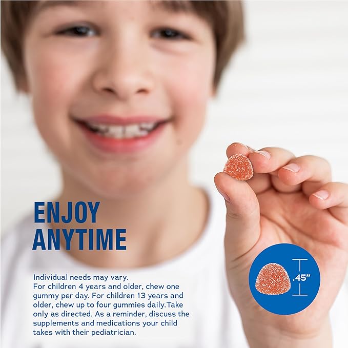Natural Vitality Calm Magnesium Citrate Kids Supplement Stress Relief Gummies Supports a Healthy Response to Stress Gluten Free Vegan Sweet Citrus 120 Gummies