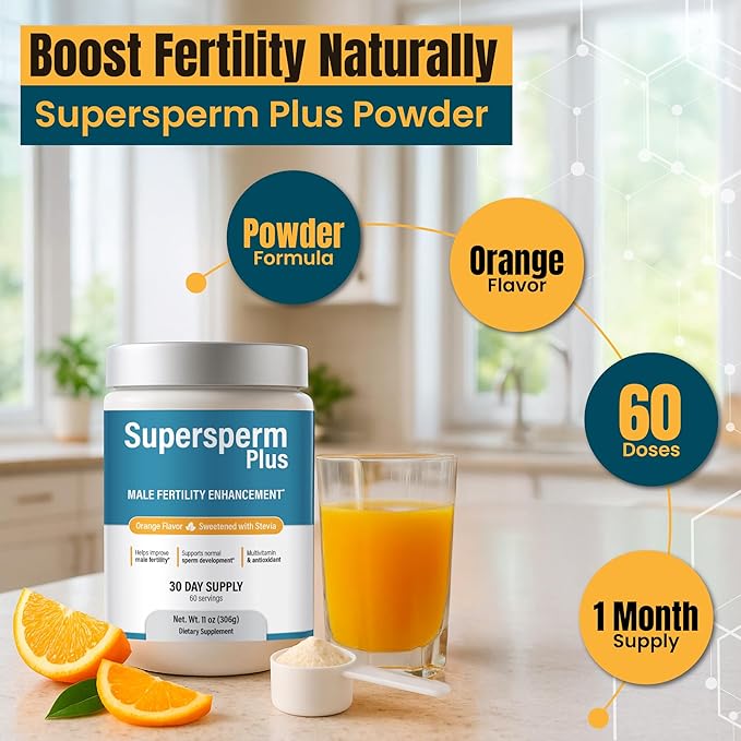 Male Fertility Supplement with L-Carnitine and L-Arginine Preconception Fertility Formula for Optimal Count &amp Healthy Volume Production1 Month Supply (60 doses) in Powder.