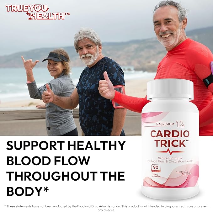 Cardio Trick - Japanese Cucumber Trick for Max Blood Flow Cardio Care &amp Healthy Pressure - Healthy Blood Flow Cardio Plus High Pressure Pills - Advanced Blood Flow Care Pressure Supplement