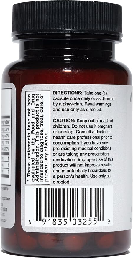 Natural Eye and Vision Supplement - Non-GMO Vegan Gluten-Free