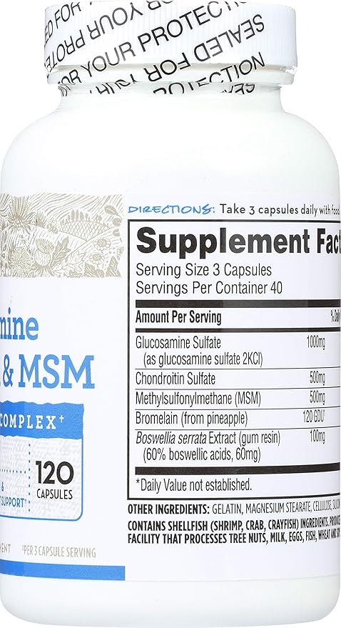 365 by Whole Foods Market Glucosamine Chondroitin &amp MSM 120 ct