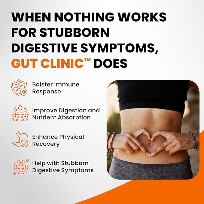 SaltWrap Gut Clinic Postbiotics - Gut Health Complete Gut Repair Barrier &amp Immune Support - Helps Bloating Gas &amp Indigestion - 90 Capsules