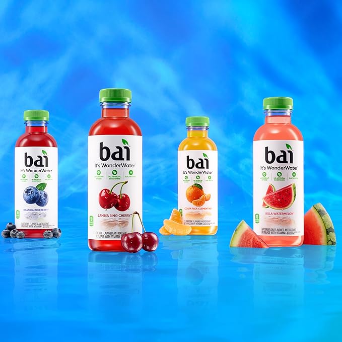 Bai Antioxidant Infused Water Beverage Costa Rica Clementine with Vitamin C and No Artificial Sweeteners 18 Fluid Ounce Bottle 12 Pack
